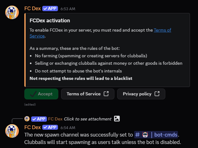 Config Channel Command Output
